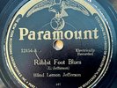 BLIND LEMON JEFFERSON PARAMOUNT Rabbit Foot Blues/ Shuckin' Sugar Blues
