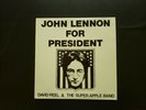 David Peel & The Super Apple Band John Lennon For President US LP 1980 Used-EXEX
