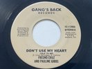 FRESNO CRUZ AND PAULINE GIBBS - GANG’S BACK - RARE MODERN SOUL 1985 VG++ 45rpm