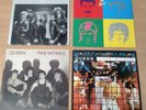 QUEEN 1980s Vinyl LP Album Set x4 w/ Hot Space, The Game, The Works & Live Magic