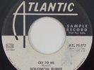 SOLOMON BURKE Cry To Me  Sweden PROMO 45 northern soul popcorn HEAR