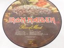 VNTG Iron Maiden Piece of Mind Picture Disc Vinyl Record
