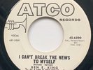 Ben E. King - I Can't Break The News To Myself - Atco - WD - Northern Soul \ Mod