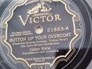 Helen Kane 78rpm Single 10-inch Victor Records # 21863 Button Up Your Overcoat