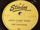 RARE 1956 ROCKABILLY 78 RPM RECORD - Fred Crawford - STARDAY 243 VG++