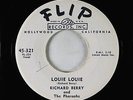 R&B Soul 45 - Richard Berry - Louie Louie/You Are My Sunshine - Flip - VG+