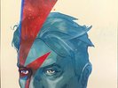 Starman - David Bowie (2016) Original signed print by Christian Ward