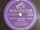 Fernando Fernandez Bendita Bandera Vendaval RCA Victor 23-6025 Latin 78 RPM HEAR