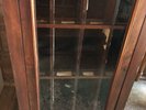 Vintage shellac 78rpm records with bespoke glass fronted cabinet Approx 340 