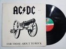 AC DC For those about to rock 1981 LP Mexico press Very rare unique white sleeve