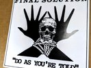 Final Solution NYC hardcore noise electronics N-MINT Do As You're Told Kill Mode