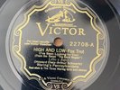78 RPM WARING'S  PENNSYLVANIANS- High and low - Dancing in the dark VICTOR 22708