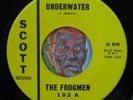 HEAR Frogmen 45 Underwater /Beware Below SCOTT tittyshaker rockabilly instro EX