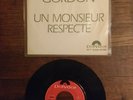 DISQUE VINYLE 45 TOURS - JUKE BOX -  JACKY GORDON - UN MONSIEUR RESPECTE