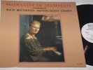 French ONLY private Pressing Madeleine De Valmalete Piano RECITAL Bach Chopin NM