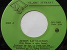 CANADA  NM- MELODY STEWART Action satisfaction 1980 DJ 1001 FUNK DISCO 45