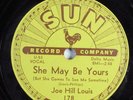 Blues 78 JOE HILL LEWIS She May Be Yours SUN 178 HEAR 274