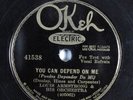 Jazz 78 LOUIS ARMSTRONG You Can Depend On Me OKEH 41538 V+ HEAR 301