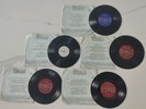 (5) HIGHWAY HIFI RECORDS - 16 2/3 RPM - FOR CHRYSLER CORP 1950'S IN-AUTO SYSTEM