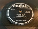 BUDDY HOLLY 78 LISTEN TO ME / GONNA LOVE YOU TOO CORAL 72288 U.K. EXCELLENT