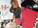 TINA TURNER Break Every Rule genuine autographed autografato RARE Nm Vg Vinyl LP