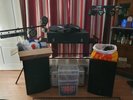 Vinyl DJ set up inc nearly 2 thousand vinyl records, mostly Disco/Jazz funk.