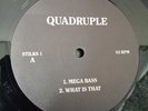 QUADRUPLE - MEGA BASS (STILKS1) VG+ VINYL RECORD [BREAKBEAT HOUSE HARDCORE 1991]