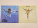 Nirvana 1991 NEVERMIND Yellow Vinyl 4244251 & 1993 IN UTERO Red Vinyl GEF 24536