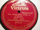 1909 ENRICO CARUSO JOHANNA GADSKI Final DUET AIDA La Fatal Pietra VICTOR 89028