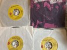 4 Rolling Stones 7” Vinyl 45rpm Singles VG+ Angie Miss You Start Me Up Emo Resc
