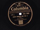 BILLY BRIGGS 78 CHEW TOBACCO RAG No2 / ALARM CLOCK BOOGIE  UK COLUMBIA DB 2938 E