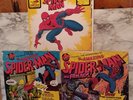 3 Vntg The Amazing Spiderman Vinyl Lp's - Invasion Dragon Men & Werewolf