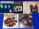 LOT-(5) vintage Beatles MONO LP RECORD VINYL USED FAIR Rubber Soul/Meet/Second