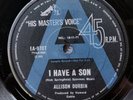 ALLISON DURBIN I Have A Son - A-label promo HMV 1971 demo Rick SPRINGFIELD ZOOT