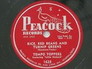 Little Richard Tempo Toppers 78 Rpm Record Peacock 1628 Rice Red Beans / Always