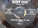 NORTHERN SOUL LEE DAVID TEMPTATION IS CALLING MY NAME US RUBY LABEL IN VG++ COND