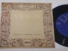 Jacqueline Lefevre SOLO Violin RECITAL Bach Paganini Leclair 7inch NM Deva 33 EA