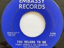 Tommy Tucker & The Lullabyes You Belong To Me Rare Doo Wop Group Embassy 45