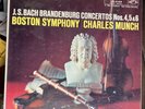 2 BACH LPs Brandenburg Concertos -Nos. 1,2 & 3 -2nd LP Nos. 4,5 & 6 Munch Boston