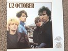 ORIGINAL Vintage 80's U2 Album OCTOBER Record 1st PRESSING VInyl Lp EXCELLENT