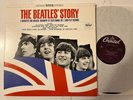 ERROR LABELS BEATLES STORY 1978 PURPLE CAPITOL REISSUE Mfd. LABELS NEAR MINT