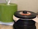 VINTAGE 45 RPM Vinyl RECORDS also Includes DISK Go Mod Carry CASE
