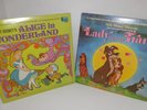 Disney Alice In Wonderland Vinyl Record + Booklet 1969 Lady and the tramp lot