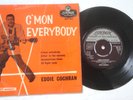 EDDIE COCHRAN, C'MON EVERYBODY EP, RARE MISSPRINT DECCA/LONDON SLEEVE, VG VINYL
