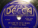 Very Rare Pre-war Cajun 78 Leo Soileau's Four Aces My Little Girl- Decca 17010