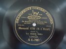 Marie Hall Violin 78 RPM Record Menuett ( Mozart ) Gramophone Concert