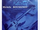 MICHELE BOUSSINOT recital TARTINI PAGANINI YSAYE RAVEL  - RARE FESTIVAL orig LP