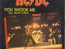 AC/DC You shook me all night long PICTURE SLEEVE France 7