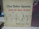 C  RARE RED VINYL CHET BAKER QUARTET JAZZ AT ANN ARBOR lp PACIFIC JAZZ 1203 EXC
