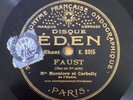 LUCIEN MURATORE & ROMAIN CARBELLY Faust 78 tours RPM Eden Paris E 8015/16